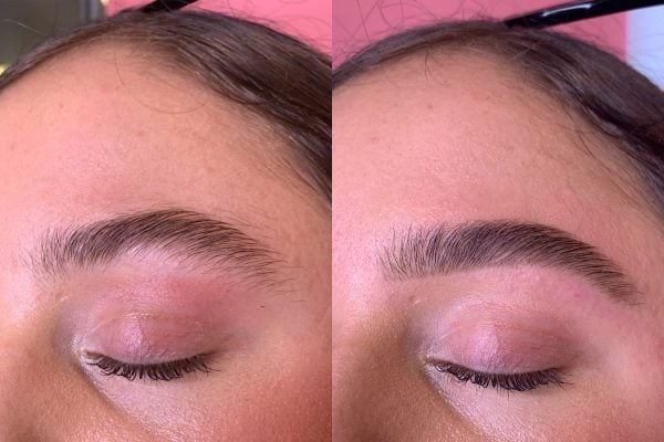 bushy eyebrows before and after